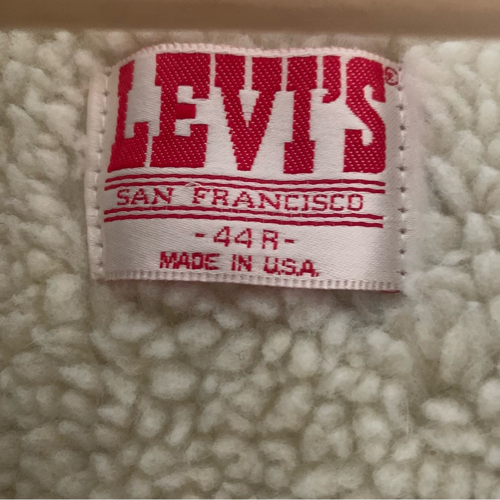 70’s Levi’s Denim Sherpa Jacket Vintage - image 2